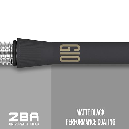 Target Darts Phil Taylor G10 Medium (48mm) Titanium Dart Shafts - 1 Set Pack (3 in total), Black - Image 3