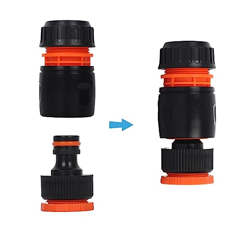 Garden Hose Pipe Connector Hose Tap Connectors and Fittings Kit,10 Pack Hoses Pipe Adapter Attachments (4*End Quick Connectors,2*Waterstop Connector,2*Double Male,2 * 2in1 Faucet Adapter)
