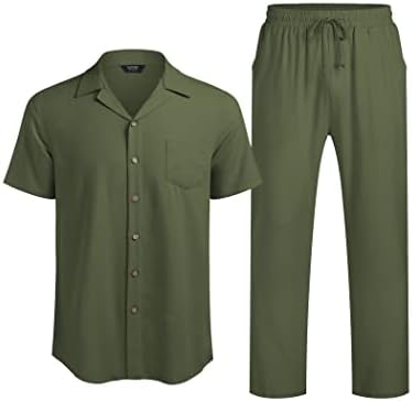 Ensemble Chemise Et Pantalon En Lin Pour Homme - Alp CH