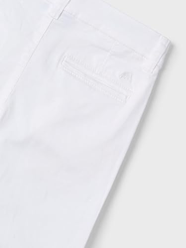 Mayoral Twill Basic Trousers for Boys White3