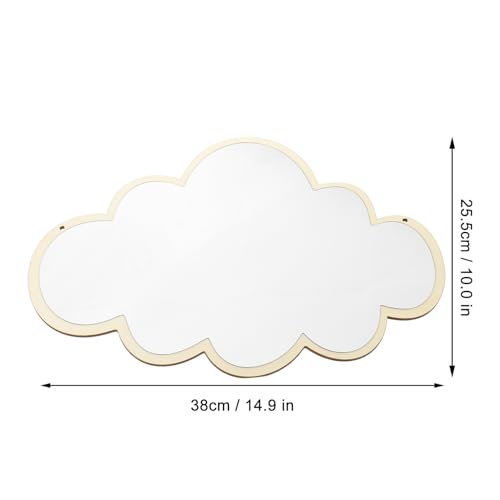 Miroir en bois irrégulier funky pour entrée élégante et salle de bain