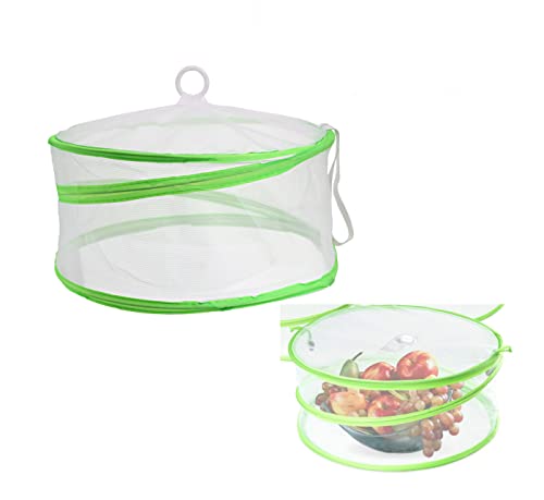 DBOO ilauke - Couverture alimentaire pliable et réutilisable en maille pour activités en plein air, fêtes, pique-niques, barbecues, empêcher les mouches, les insectes et les moustiques (vert) Cover