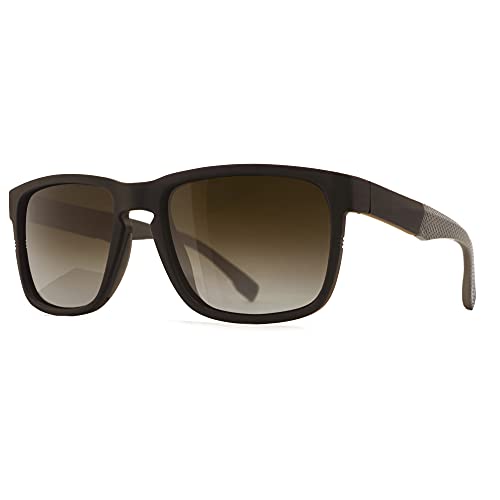 SUNGAIT Unisex Polarized Sunglasses Stylish Sun Glasses with Spring Hinges Brown Frame (Matte Finish)/ Polarized Brown Gradient Lens A529 CKC SUNGAIT Unisex Polarized Sunglasses Stylish Sun Glasses with Spring Hinges Brown Frame (Matte Finish)/ Polarized Brown Gradient Lens A529 CKC