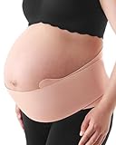 Momcozy Belly Bands for Pregnant Women, One-Piece & Portable Pregnancy Belly Band with Ergonest Back Support & Breathable Fabric – Adjustable Maternity Belt for Small/Round/High-Carrying Belly