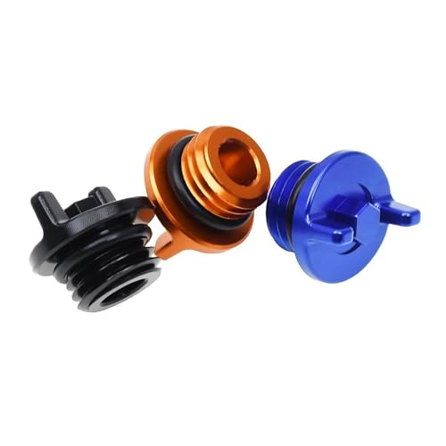 Bouchon de remplissage d'huile moteur noir en aluminium pour moto cross SX EXC 250 350
