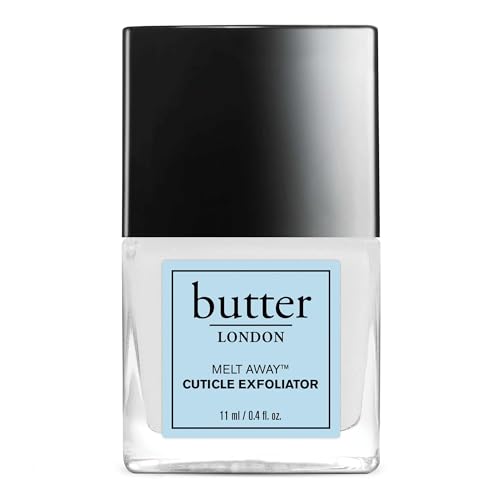 butter LONDON Cuticle Remover Liquid, Melt Away – Cuticle Softener Oil Exfoliator Gently Removes Dry & Overgrown Skin – Nail Care for Clean & Healthy-Looking Nails, Home Manicure & Pedicure