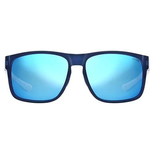 Maxx Aeronaut Polarized Sports Sunglasses – Blue Mirror Over Smoke Gray Lenses | TR90 Lightweight Full Frame | Polarized UV Protection for Fishing, Boating, Cycling & Outdoor Sports2