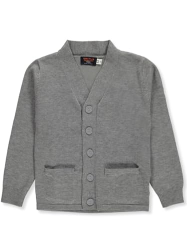 Smith's American Boys' V-Neck Cardigan - Gray, 6-73
