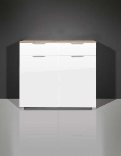 Germania Kommode Eva | In Sonoma Eiche und Weiß | 3041-157