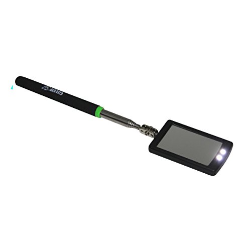 GRIP Telescopic LED Inspection Mirror - Extends 11' to...