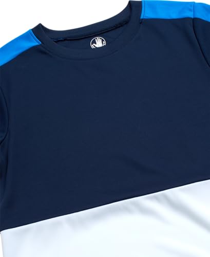 Image of Body Glove Boys Active Pants Set - 4 Piece Short Sleeve Boys Athletic Shirts, Tricot Jogger Pants, and Shorts Activewear Set