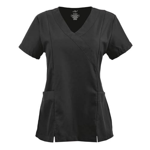 imagen de U4U Uniforms - Filipina Premium para Mujer Cuello en V Cruzado con Elastico en la Espalda - Diseño Cómodo y Profesional con Bolsas Laterales - Confeccion de Alta Calidad - Hecho en México