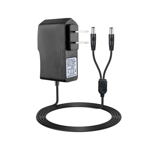 8.4V Charger for Heated Gloves 7.4V Li-Polymer Rechargeable Battery Pack, Compatible with Savior Snow Deer Sun Will Ororo Heated Gloves Socks Vest - Dual Charging Cable