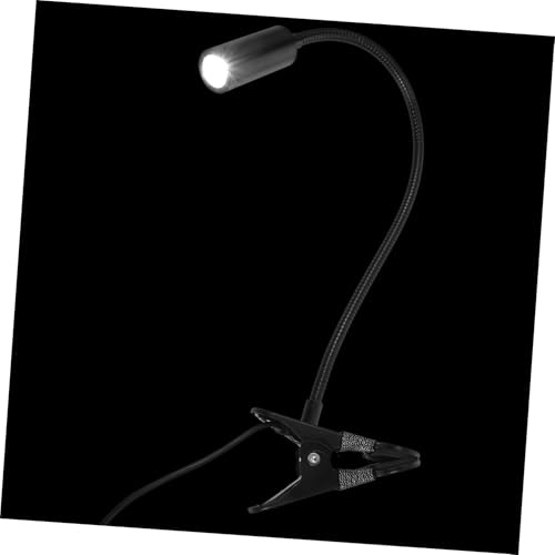 Lurrose Luz De Lectura Led Condujo Luz De Clip Acortar Luces Luces De Clip Ligero Escritorio Interior Abrazadera En La Lámpara De Escritorio Lámpara Con Abrazadera Negro