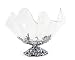 Arthur Court Acrylic Bowl Grapevine Stand Pattern Sand Casted in Aluminum with Artisan Quality Hand Polished Tarnish Free Stand Lightweight Serving Bowl Diameter: 11 inch Tall: 9.25 inch