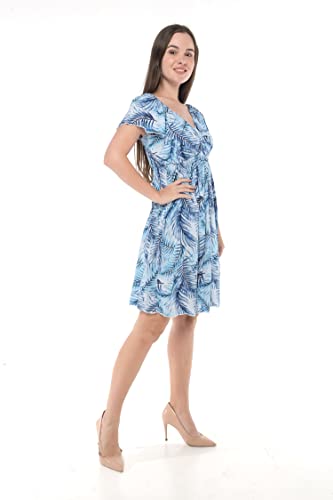 Image of Hawaii Hangover Family Matching Hawaiian Clothes, Simply Blue Leaves | Family matching Hawaiian outfits, Simply Blue Leaves, lightweight rayon, machine washable, tropical leaf print, luaus