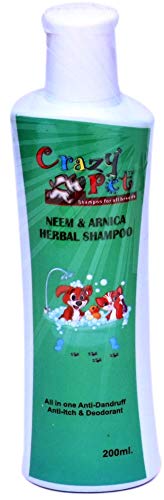 Crazy Pet Neem & Arnica Herbal Shampoo (200ml) (B07PZK9SV4) Amazon Price History, Amazon Price Tracker