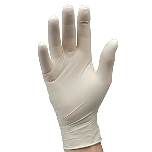 Draper 30929 White Latex Gloves (Box of 100 - Size M/8)
