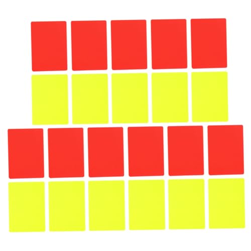 Cartas de árbitro SUPVOX para fútbol rojo y amarillo miniatura 1