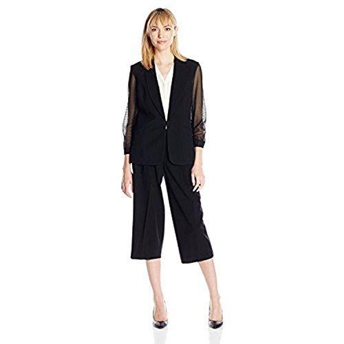 Nine West Womens Solid Culotte Pant3