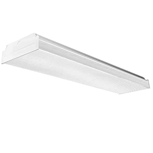 ANTLUX 2FT LED Wraparound Flush Mount LED Garage Lights 20W 2400LM 4000K Neutral White 2 Foot LED Wrap Light Integrated Linear Ceiling Lighting Fixture for Kitchen Laundry Workshop Closet