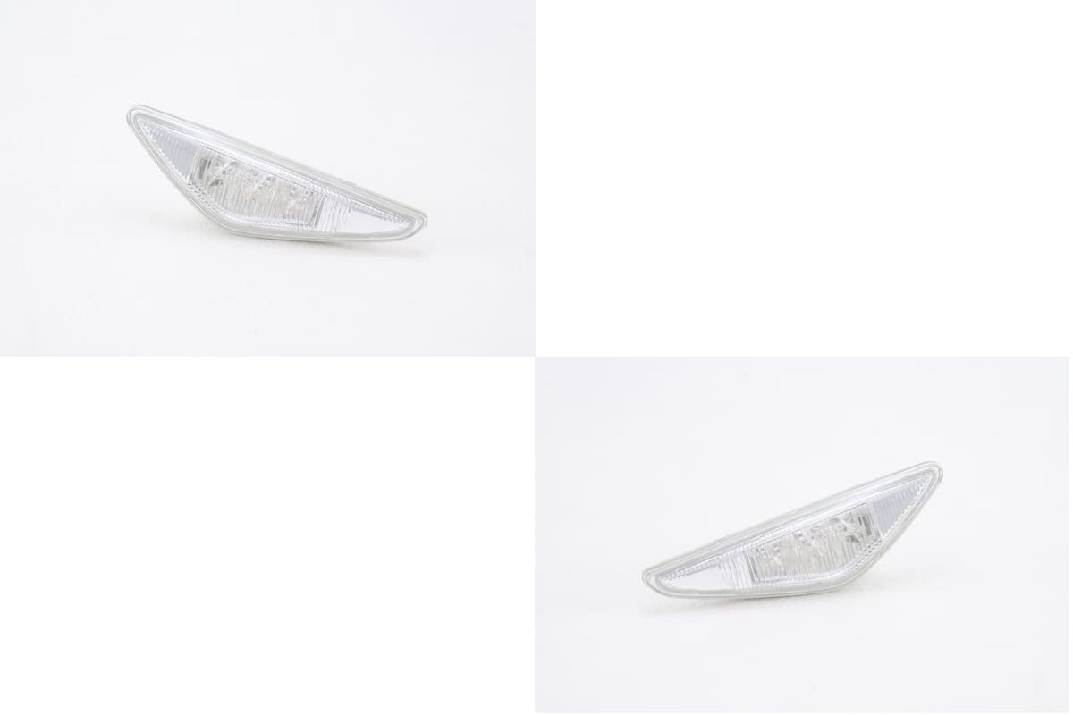 Johns, Compatibile con BMW 3 (E46) Coupe/Cabrio, set di indicatori di direzione laterali, trasparenti a partire da 03