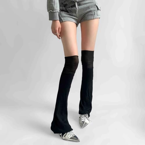 heyheyshine Women's Leg Warmers Y2k Girls Long Socks Flared Long Leg Warmers Kawaii Y2k Harajuku Cutecore Lolita Accessories2