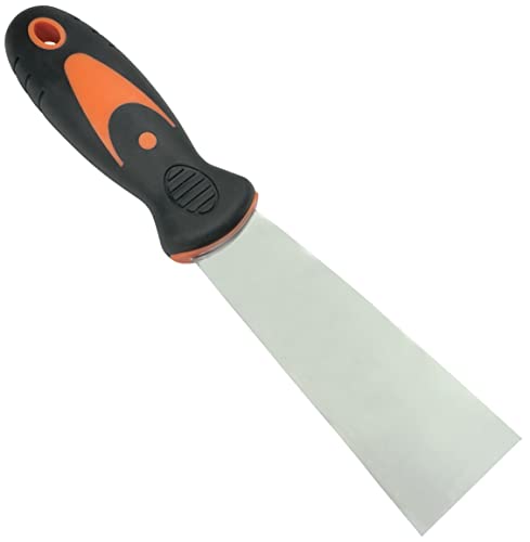 AERZETIX - C59509 - Spatule/Couteau de Peinture 40mm - Couteau à Enduire/Mastic - Spatule de Maçonnerie Plâtrier/Plaquiste/Maçon - Grattoire Papier Peint - Poignée en Plastique/Caoutchouc Bi-Matière