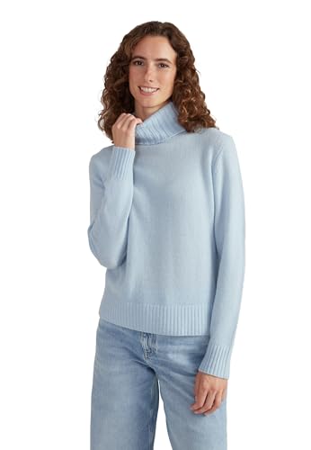 Image of Style & Republic Women's 100% Cashmere Turtleneck Sweater, Regular Fit, Premium Knit Jumper for Autumn, Winter and Spring