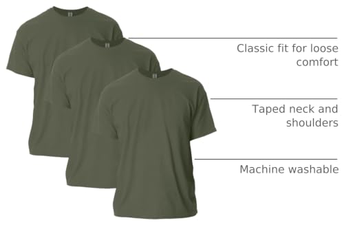 Image of Gildan Adult Ultra Cotton T-Shirt, Style G2000, Multipack