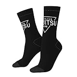 Oudrspo Calcetines divertidos Calcetines novedosos Jiu Jitsu Triángulo Calcetines unisex divertidos Calcetines casuales de vestir