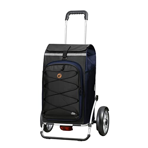 ANDERSEN Einkaufstrolley - Royal Shopper Plus Fado 2.0 blau 74 L Einkaufsroller,Freizeit,Thermo,XXL, Aluminium, klappbar, luftbereiftes Kugellagerrad