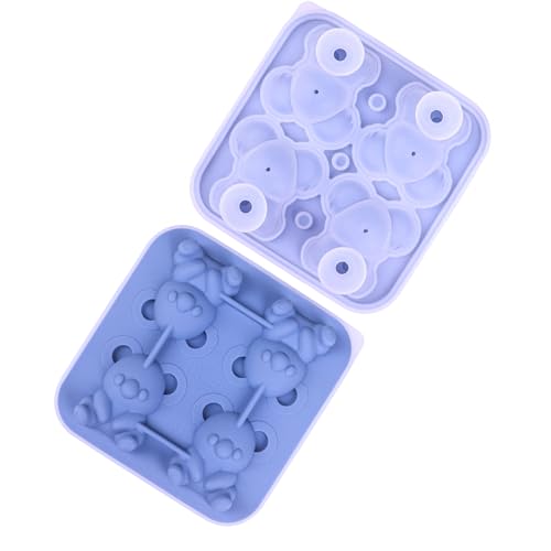Molde de hielo único con forma de koala, bandeja de hielo de grado alimenticio, molde para hacer whisky, bebedores y camareros, bandejas duraderas para congeladores de fácil liberación