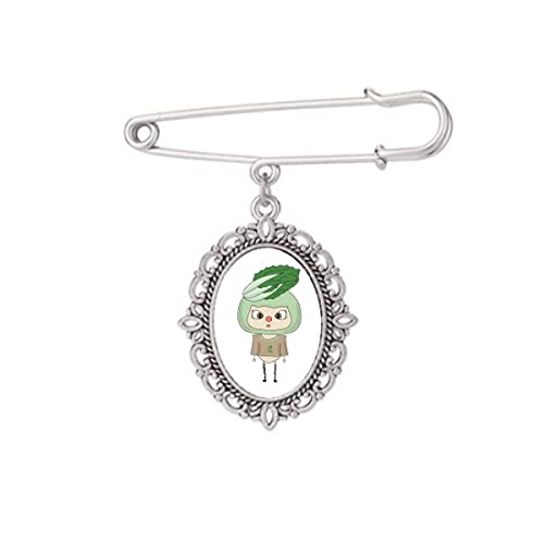 Broche feuille de chou végétal accessoire de mode pour robe chemise et châle