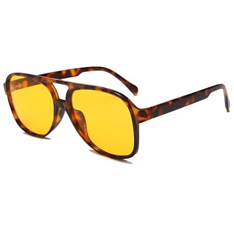 Long Keeper Retro Okulary przeciwsłoneczne Pilotki z polaryzacją w stylu lat 70., dla kobiet i mężczyzn, ponadwymiarowe, podwójny mostek, lotnicze, duża oprawka, vintage, ochrona UV400, Large