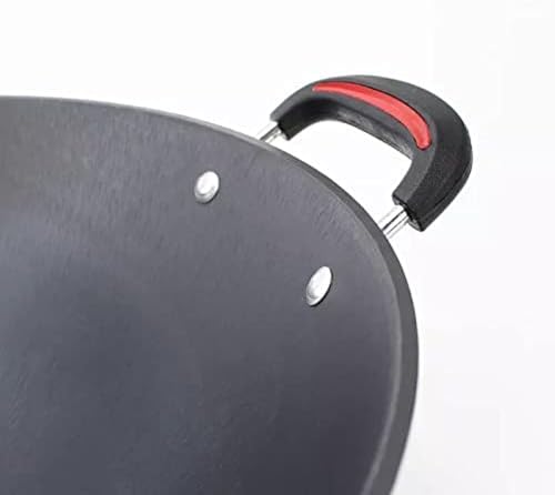 Wok de hierro fundido con fondo redondo 44 cm miniatura 5