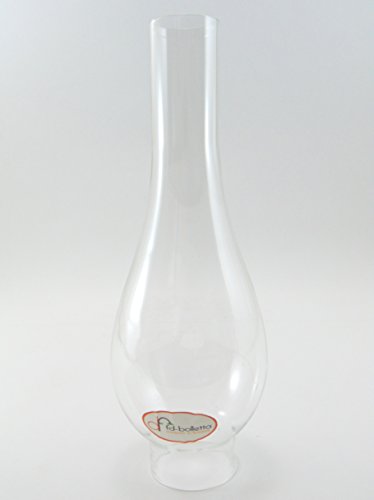 fd-bolletta arredamento e illuminazione - Pantalla de cristal, recambio para lámparas de aceite y petróleo, tubos para lámparas de vidrio T5 - la altura del vidrio puede variar ligeramente de la de la descripción -Dimensiones máximas: altura de un mínimo de 22,8 cm a un máximo de 24 cm, diámetro exterior de la boquilla de 5 cm.