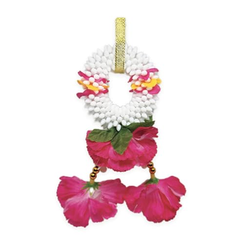 Guirlande thaïlandaise Fleurs artificielles – Offrande Fleurs Bouddha thaï, décoration Voiture autel Maison – Collier Fleurs Thailand 14 x 6,5 cm, Plusieurs...