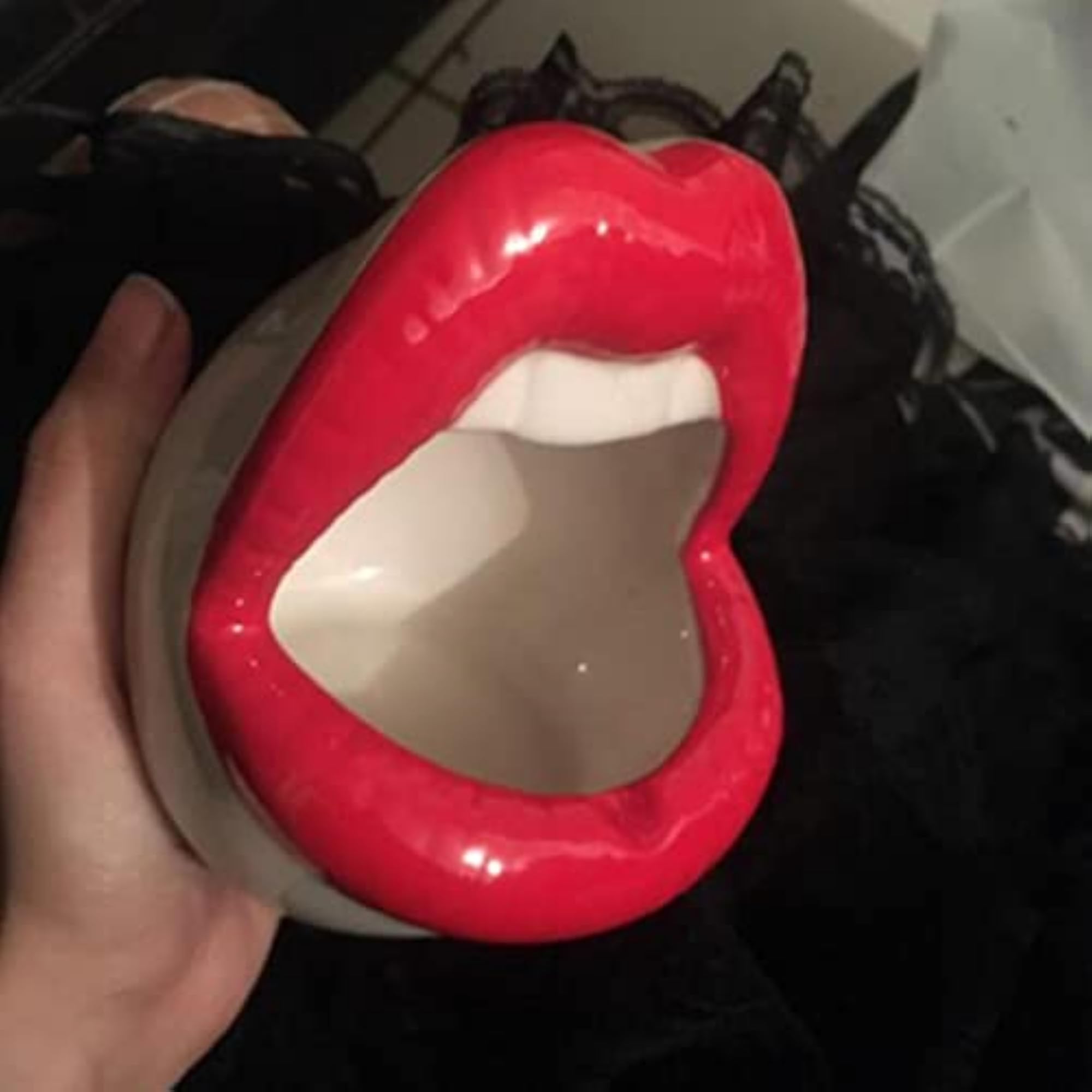 Lips Cigar Ashtray, Ceramic Design for Boyfriend Gift