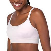 LUPO Top Sutiã Alta Sustentação Sem Bojo Regata Sem Costura Microfibra Poliamida, Branco, GG