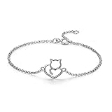 Best Amigo Adjustables pulsera - Pulsera de gato de plata 925 para mujeres Review 