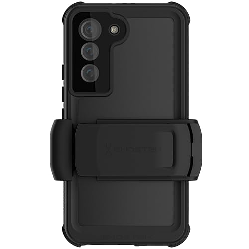 Ghostek Nautical Galaxy S22 Case Waterproof with Screen Camera Protector, Belt Clip Holster Heavy Duty Protective Full Body Hard Phone Covers Designed for 2022 Galaxy S22 5G (6.1 inch) (Clear)