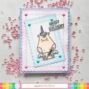 Waffle Flower Nesting Postages Die (Includes Dies in The Classic Postage Stamp Shape)