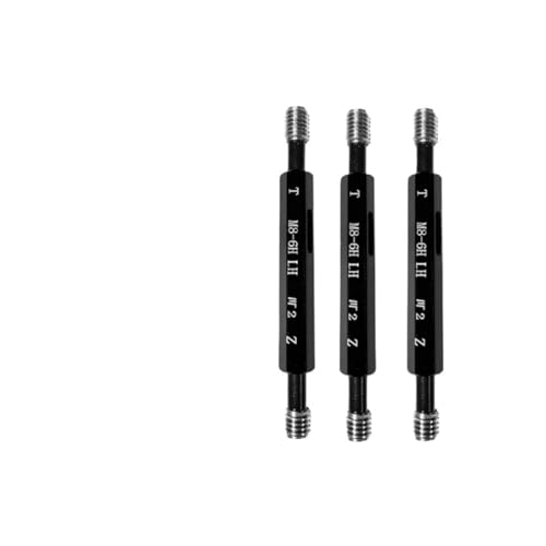 1pc 6H M2 LH-M17LH Calibrador de Roscas de Acero Métrico Fino con Dientes Izquierdos M2M3M4M5M6M4M5M6M7M8M9M10M11-M17(M5X0.8 LH) miniatura 1