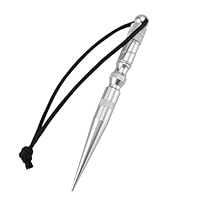 Tagtight Paracord-Knüpfer-Werkzeuge, Paracord Spike Schnürnadeln, Paracord-Werkzeuge, DIY-Weben Nähen Stahlnadeln, Schnüren, Nähnadeln und Glättungswerkzeug für Leder Seilschnüre Armband Weben, Silber