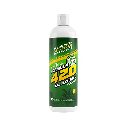 ALL NATURAL Formula 420 Pipe Cleaner - Cleans - Glass Pyrex Metal Ceramic 16 Ounce