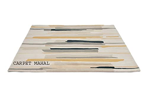 Image of Carpet Mahal Export Quality Handmade Tuffted Pure Woollen Carpet for Living Room Bedroom Size 12 x 18 feet (360X540 Cm) Color-Multi