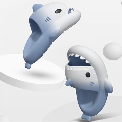 Two-color Gradient Shark Slides, Spotted Starlight Shark Slides, Gradient Beach Shower Sandals, Non-Slip Thick-Soled Open Toe Slippers4