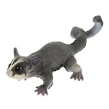 Abaodam Adorno Volador Petaurus Breviceps Estatuilla Animal Mini Juguetes Petaurus Breviceps Juguete Pequeños Animales del Zoológico Juego Mini Animales Decoración De Casa De Muñecas