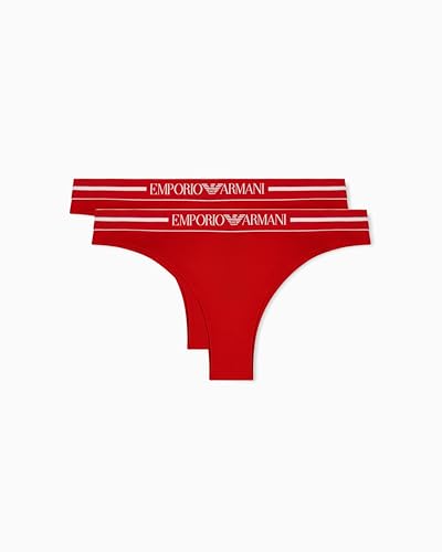 Demi-Slips brésiliens EMPORIO ARMANI en corail taille S lot de 2